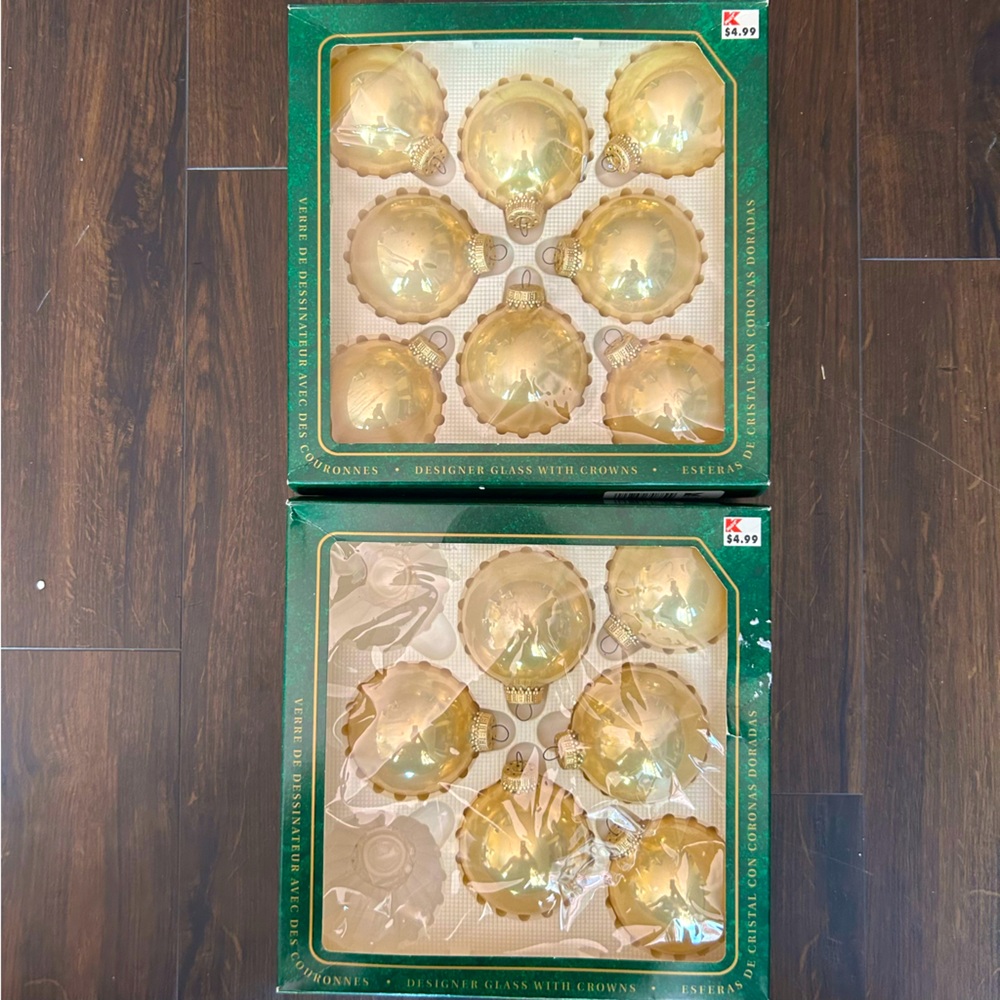 Vintage Christmas by Krebs Glass Christmas Ornaments
